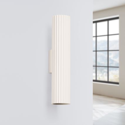 Wandleuchte KARBON 2xGU10/10W/230V cremefarben