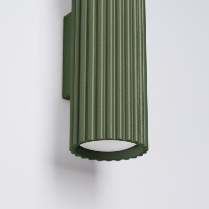 Wandleuchte KARBON 2xGU10/10W/230V grün