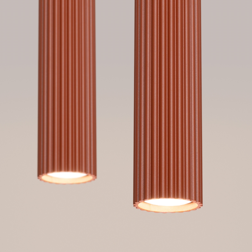 Hängeleuchte KARBON 2xGU10/10W/230V rot