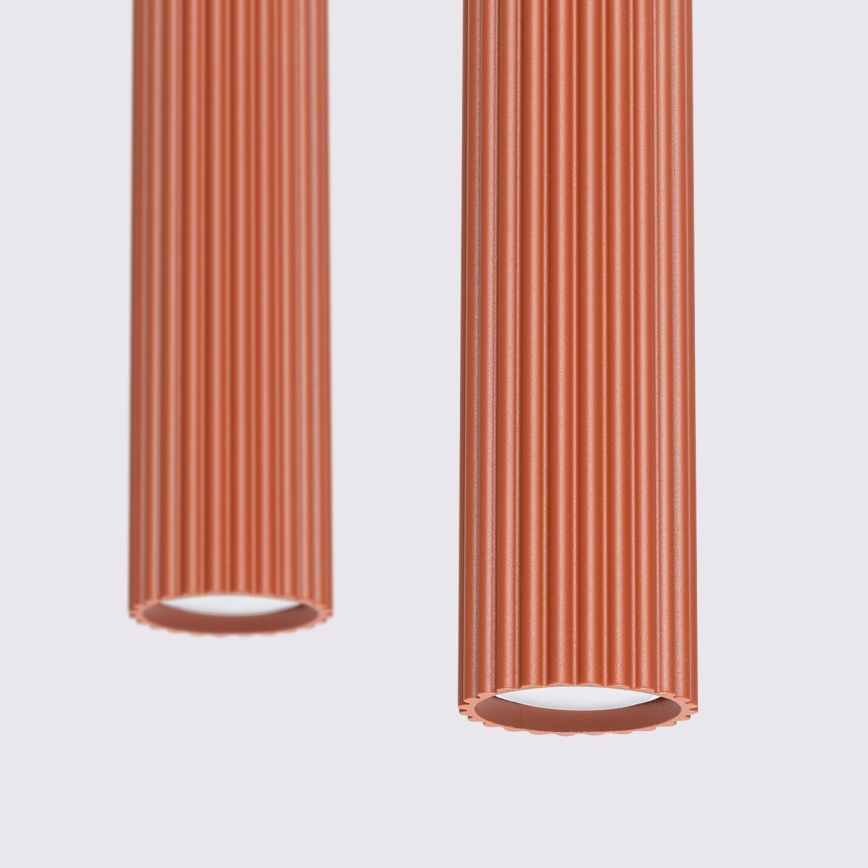 Hängeleuchte KARBON 2xGU10/10W/230V rot