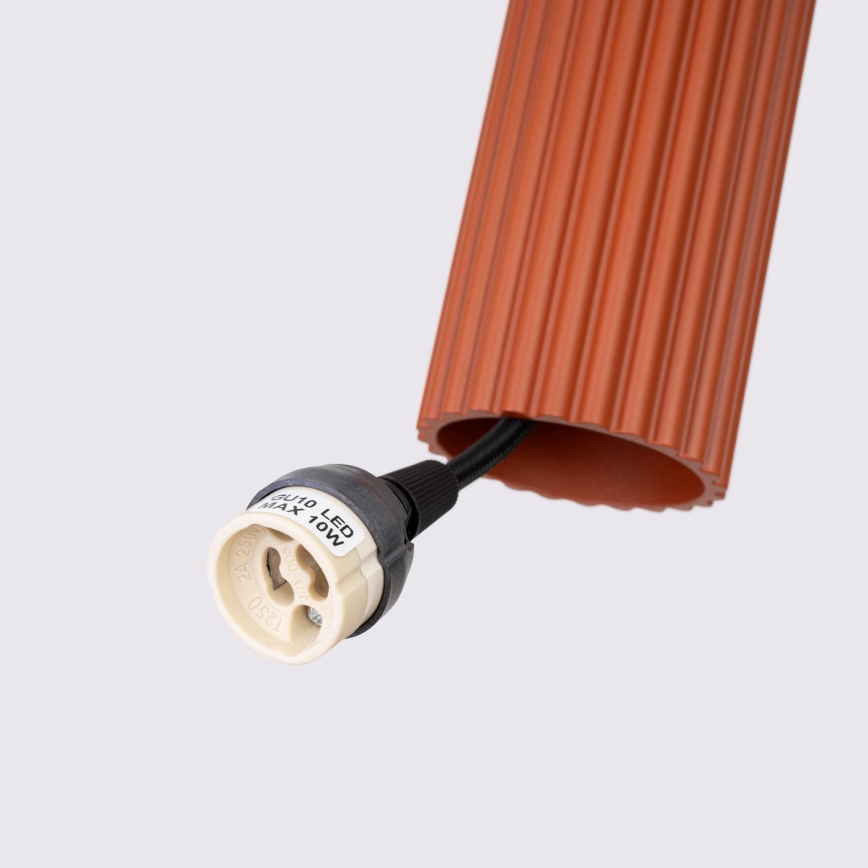 Hängeleuchte KARBON 2xGU10/10W/230V rot