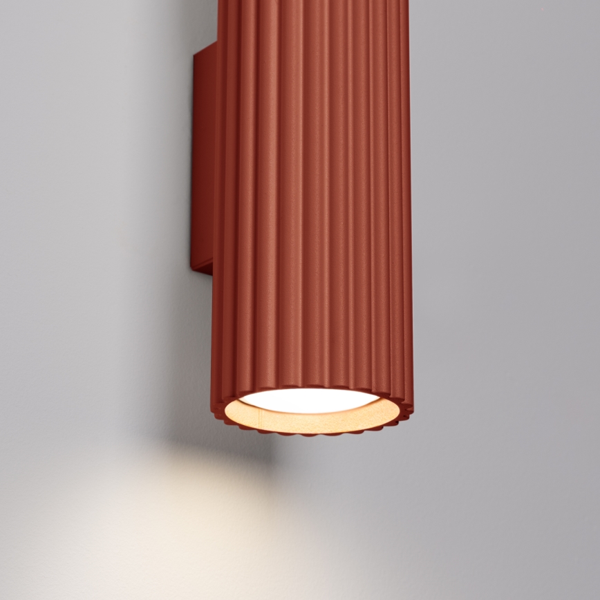 Wandleuchte KARBON 2xGU10/10W/230V rot