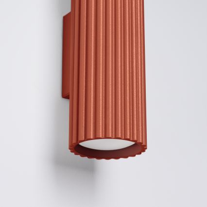 Wandleuchte KARBON 2xGU10/10W/230V rot