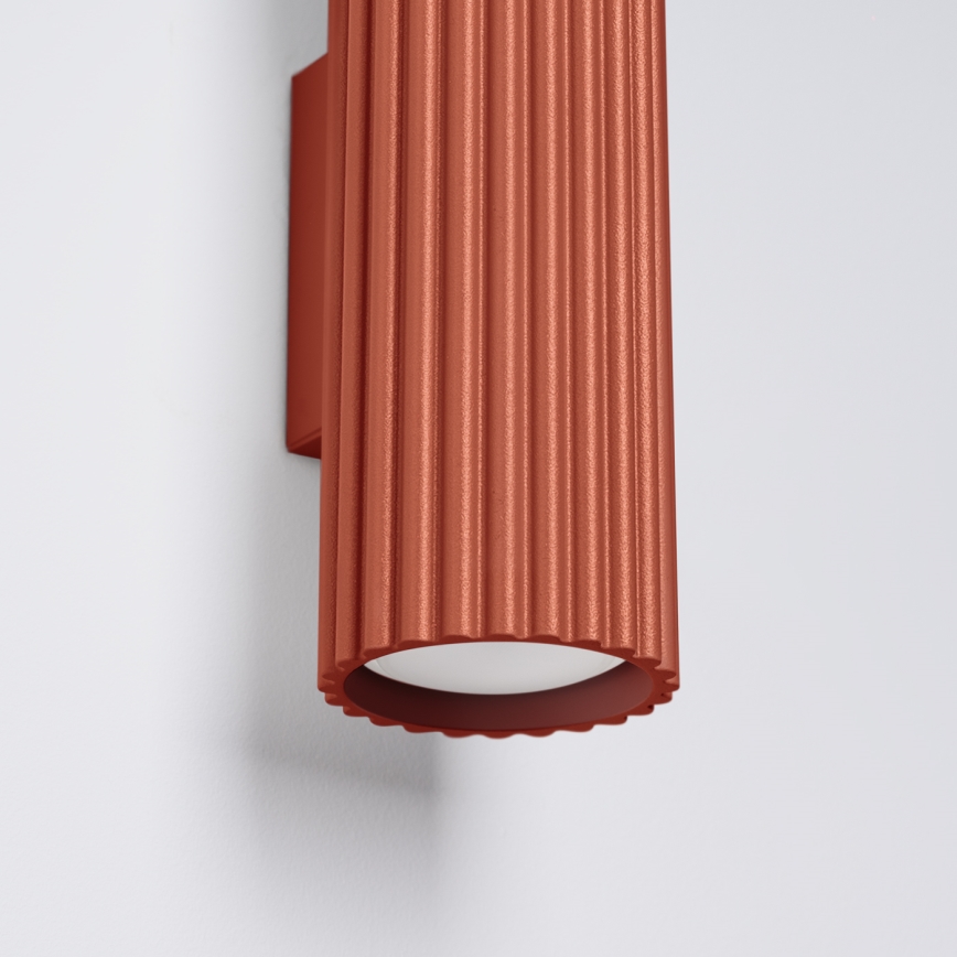 Wandleuchte KARBON 2xGU10/10W/230V rot
