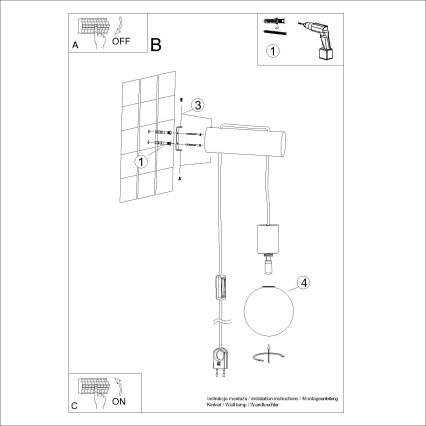 Wandleuchte NIBMI 1xG9/8W/230V Buche