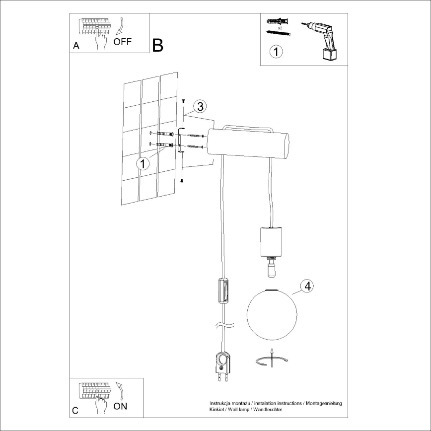 Wandleuchte NIBMI 1xG9/8W/230V Buche