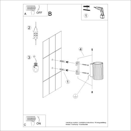 Wandleuchte KARBON 1xGU10/10W/230V weiß