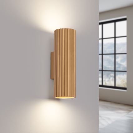 Wandleuchte KARBON 2xGU10/10W/230V golden