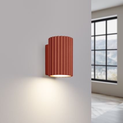 Wandleuchte KARBON 1xGU10/10W/230V rot