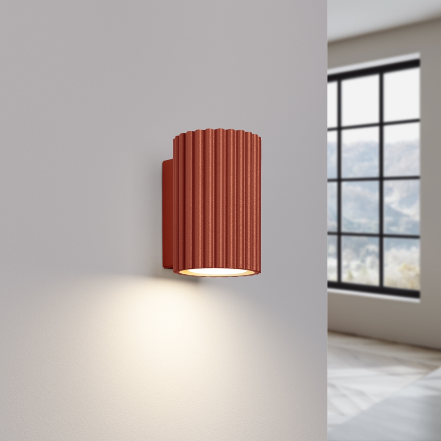 Wandleuchte KARBON 1xGU10/10W/230V rot