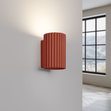 Wandleuchte KARBON 1xGU10/10W/230V rot