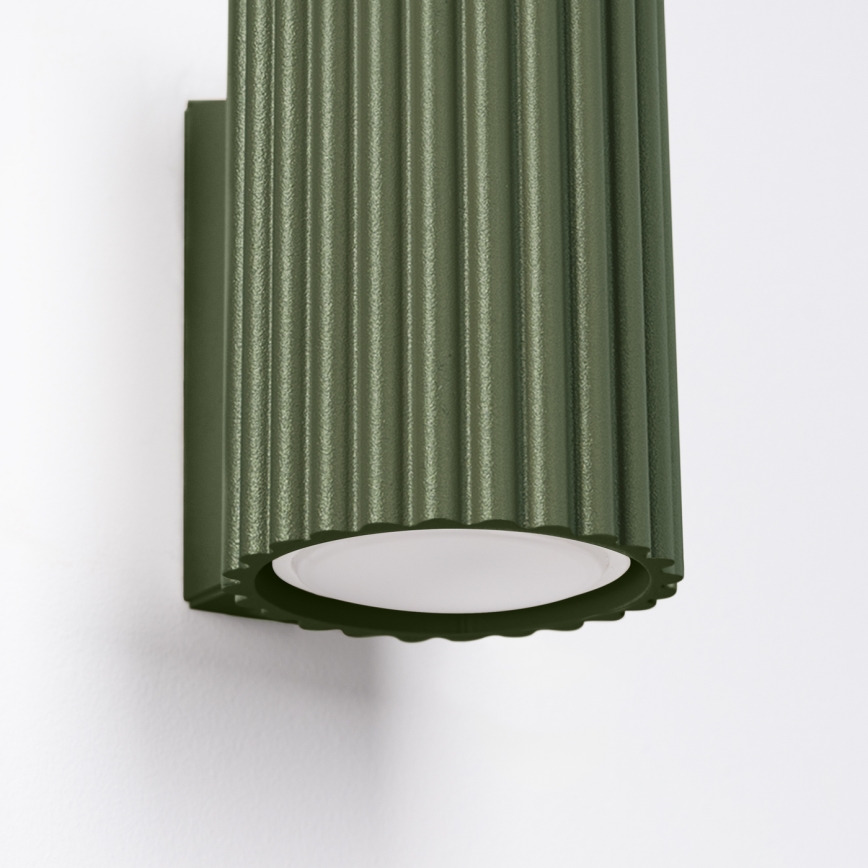 Wandleuchte KARBON 1xGU10/10W/230V grün