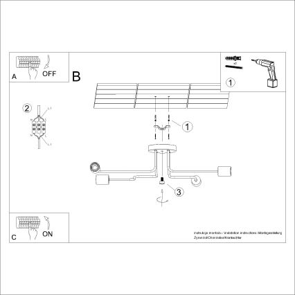 Aufbauleuchte TIMBO 4xE27/15W/230V weiß/beige/Buche