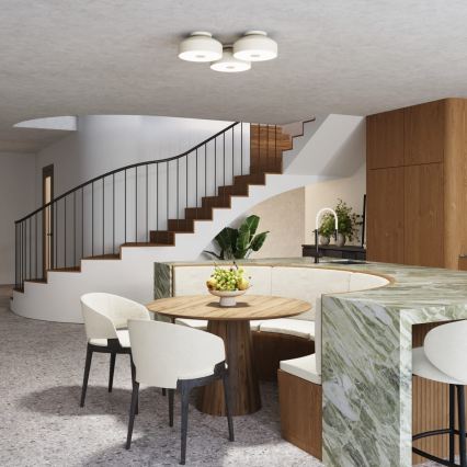 Deckenleuchte OMIQ 4xE27/15W/230V, Ø 30 cm, cremefarben