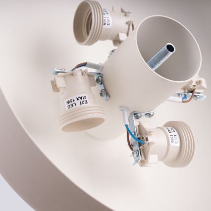 Deckenleuchte OMIQ 4xE27/15W/230V, Ø 30 cm, cremefarben