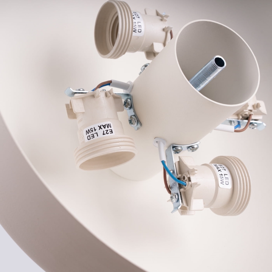 Deckenleuchte OMIQ 4xE27/15W/230V, Ø 30 cm, cremefarben