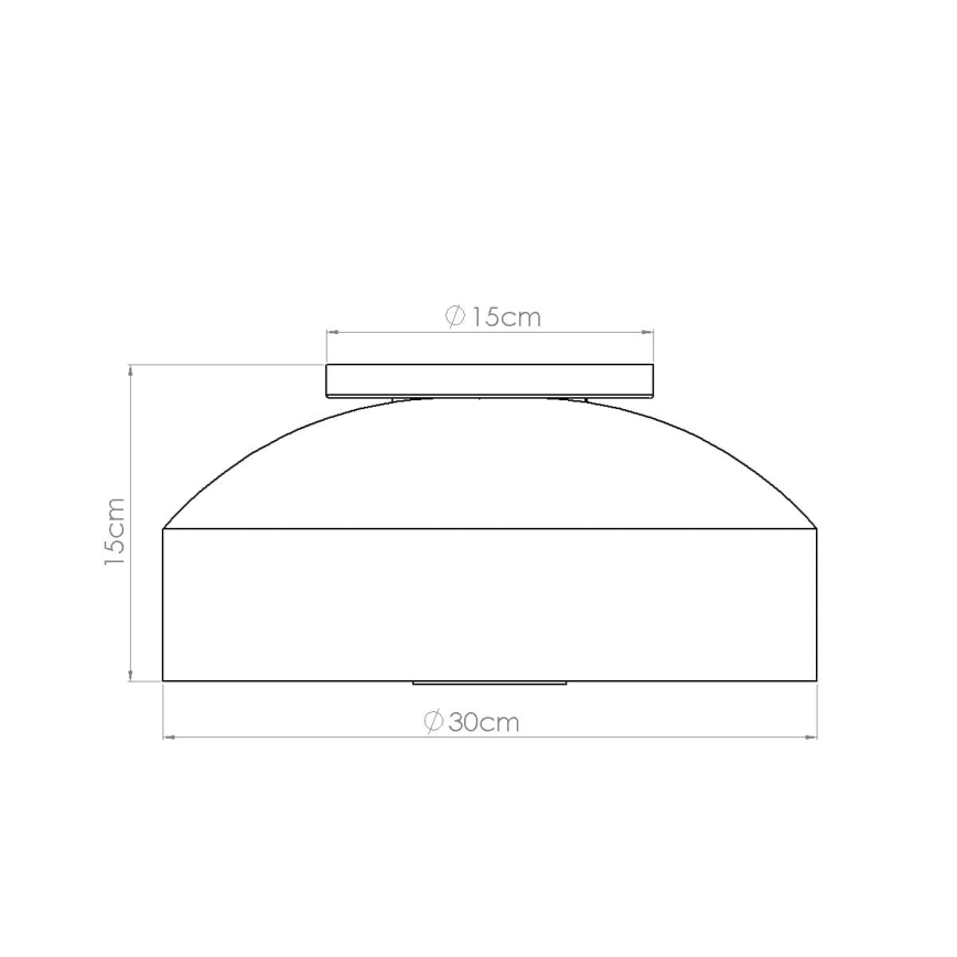 Deckenleuchte OMIQ 4xE27/15W/230V, Ø 30 cm, cremefarben