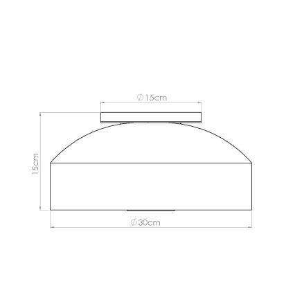 Deckenleuchte OMIQ 4xE27/15W/230V Ø 30 cm rot