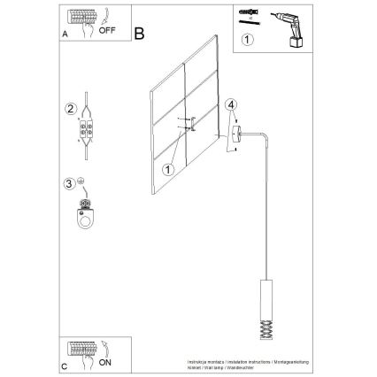 Wandleuchte LAMI 1xGU10/10W/230V weiß