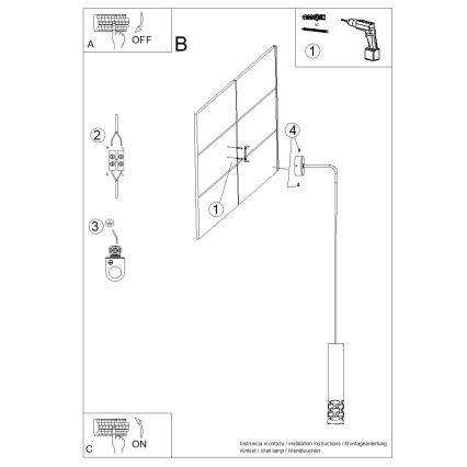 Wandleuchte LIRO 1xGU10/10W/230V weiß