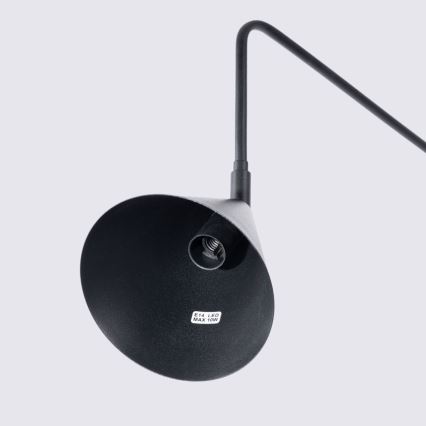 Wandleuchte NOX 1xE14/10W/230V schwarz