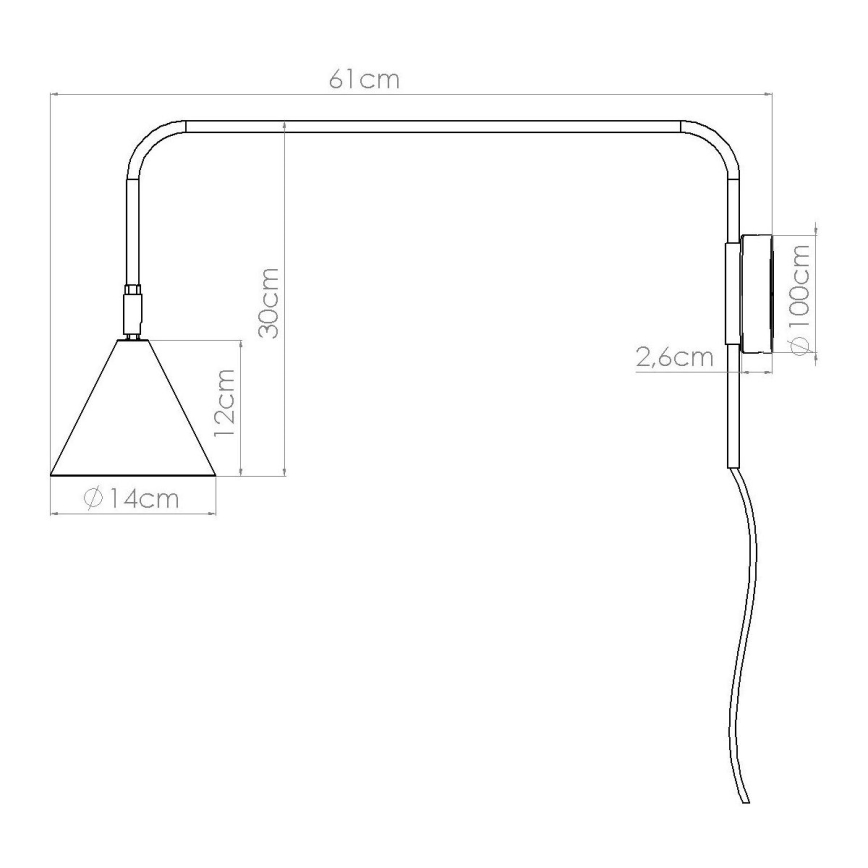 Wandleuchte NOX 1xE14/10W/230V grün