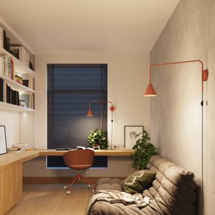 Wandleuchte NOX 1xE14/10W/230V orange