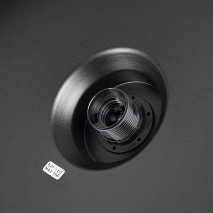 Hängeleuchte BILO 1xE27/15W/230V d 35 cm schwarz