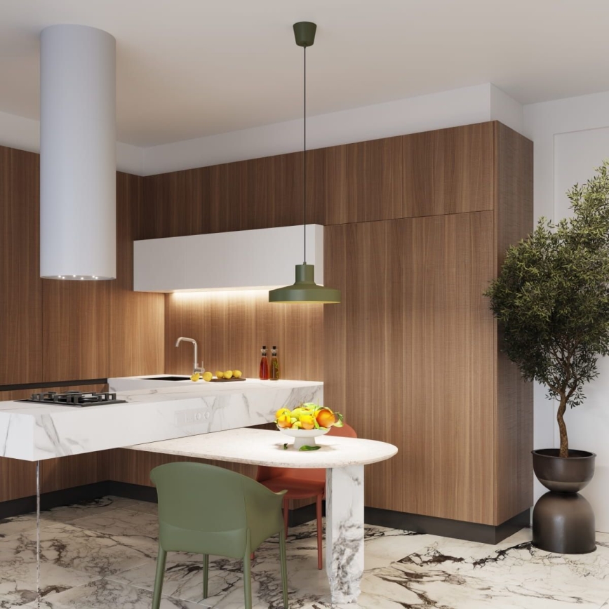 Hängeleuchte BILO 1xE27/15W/230V d 35 cm grün