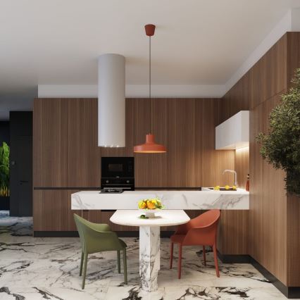 Hängeleuchte BILO 1xE27/15W/230V d 35 cm orange