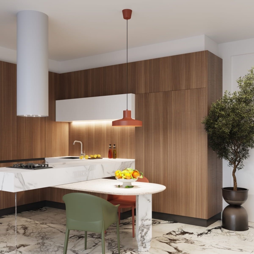 Hängeleuchte BILO 1xE27/15W/230V d 35 cm orange