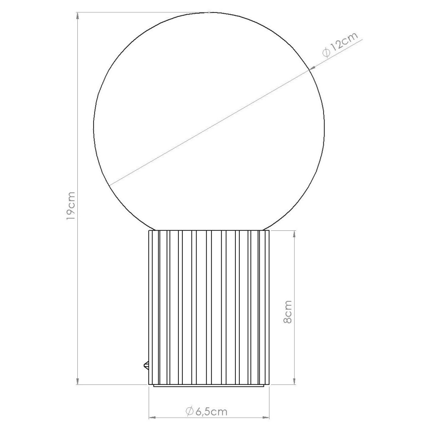 Tischleuchte HALO 1xG9/8W/230V d 12 cm weiß