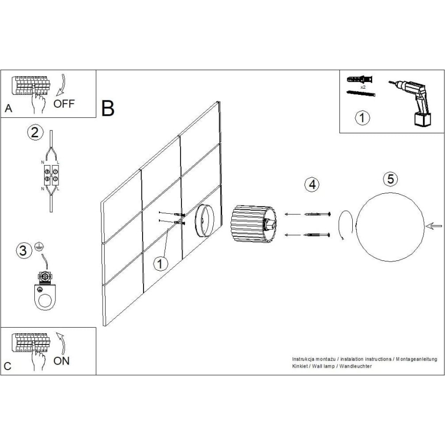 Badezimmer-Wandleuchte HALO 1xG9/8W/230V d 12 cm IP44 cremefarben