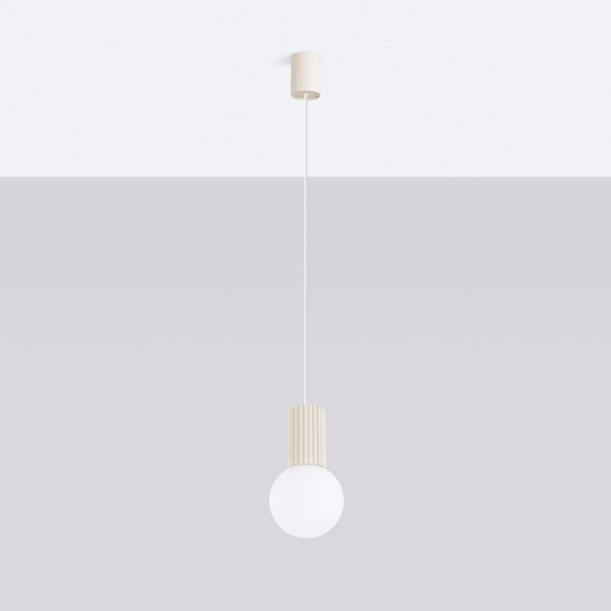 Hängeleuchte HALO 1xG9/8W/230V d 12 cm cremefarben