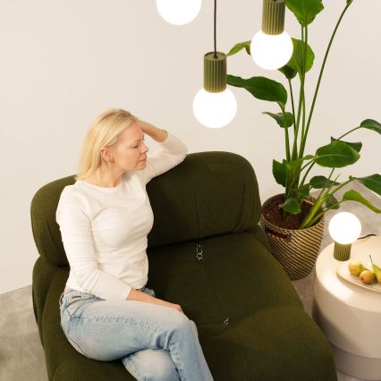 Hängeleuchte HALO 3xG9/8W/230V d 25 cm grün