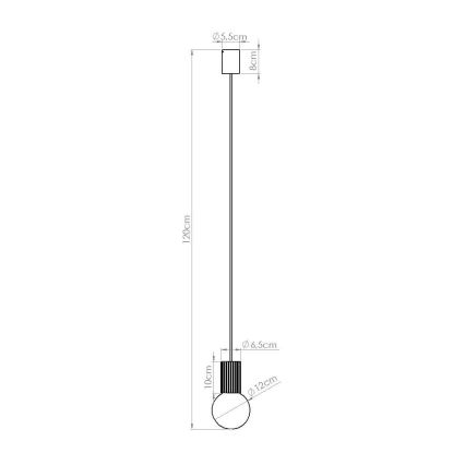 Hängeleuchte HALO 1xG9/8W/230V d 12 cm orange