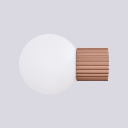 Badezimmer-Wandleuchte HALO 1xG9/8W/230V d 12 cm IP44 braun