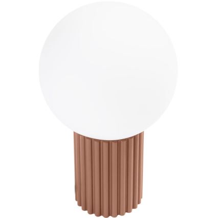 Tischleuchte HALO 1xG9/8W/230V d 12 cm braun