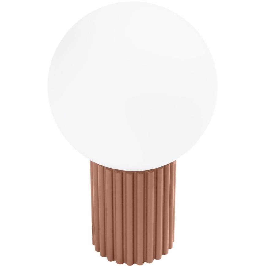 Tischleuchte HALO 1xG9/8W/230V d 12 cm braun