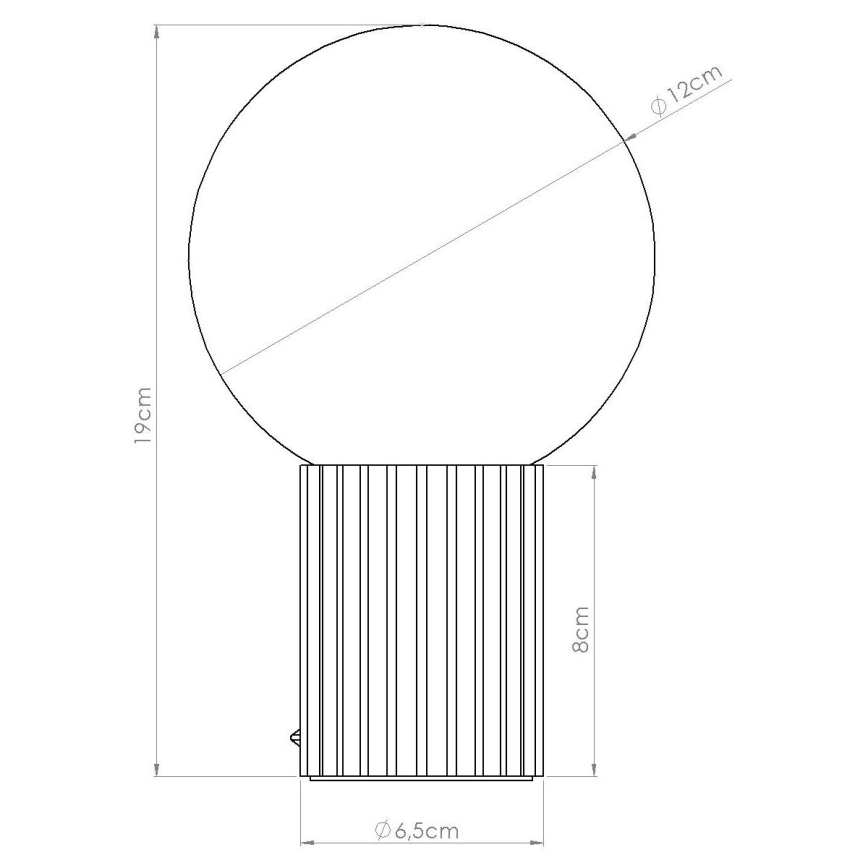 Tischleuchte HALO 1xG9/8W/230V d 12 cm braun