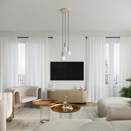 Tischleuchte HALO 1xG9/8W/230V d 12 cm beige