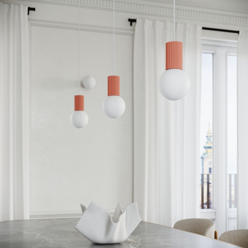 Hängeleuchte HALO 1xG9/8W/230V d 12 cm rosa