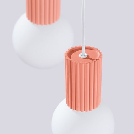 Hängeleuchte HALO 3xG9/8W/230V d 25 cm rosa