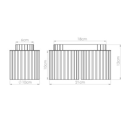 Deckenspot AURA 2xGU10/10W/230V weiß