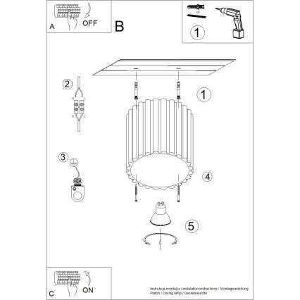 Spotleuchte AURA 1xGU10/10W/230V 10 cm schwarz