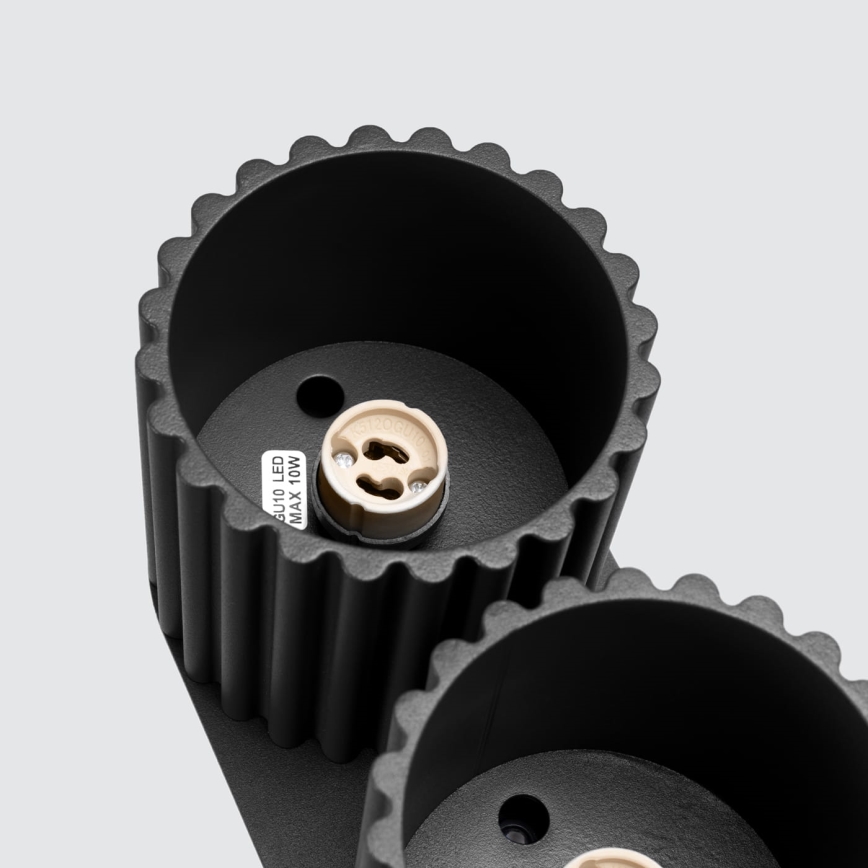 Deckenstrahler AURA 2xGU10/10W/230V schwarz