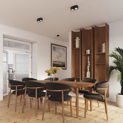 Deckenspot AURA 1xGX53/10W/230V 6 cm schwarz