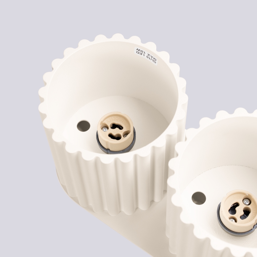 Deckenspot AURA 2xGU10/10W/230V cremefarben