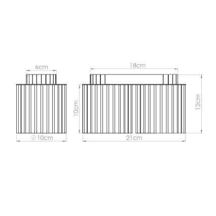 Deckenspot AURA 2xGU10/10W/230V cremefarben