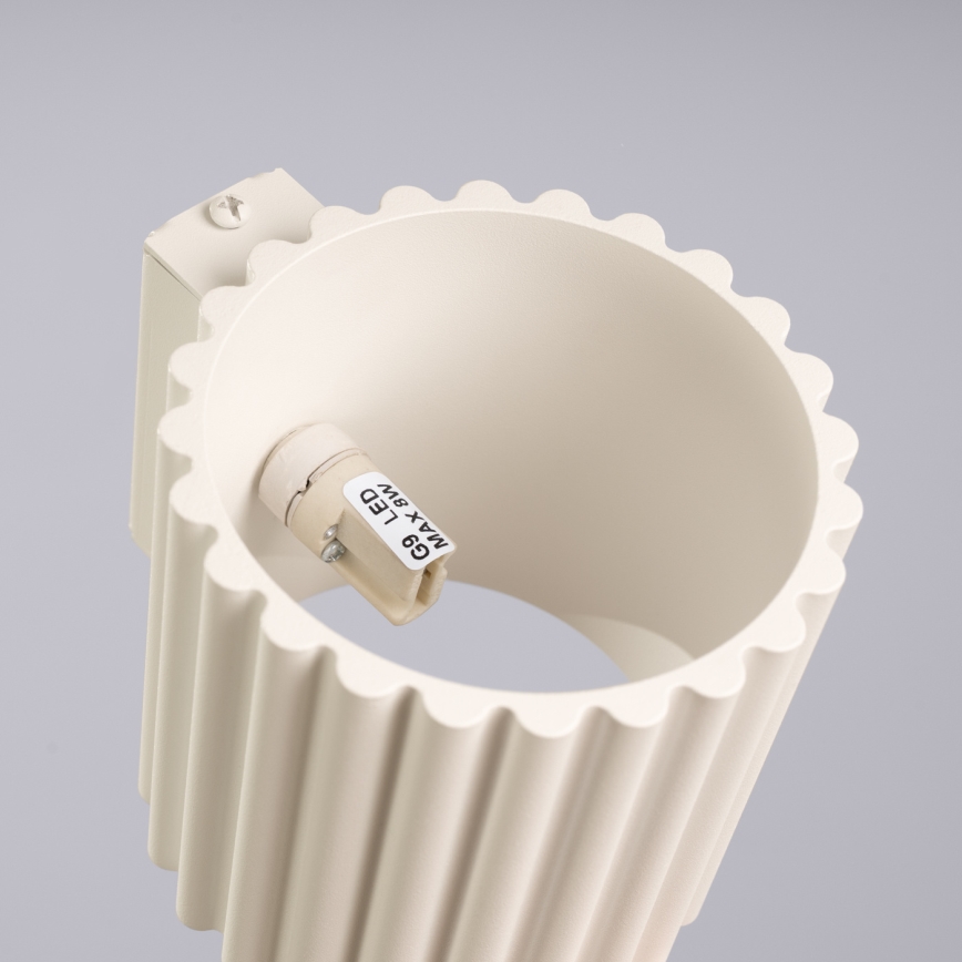 Wandleuchte AURA 1xG9/10W/230V cremefarben